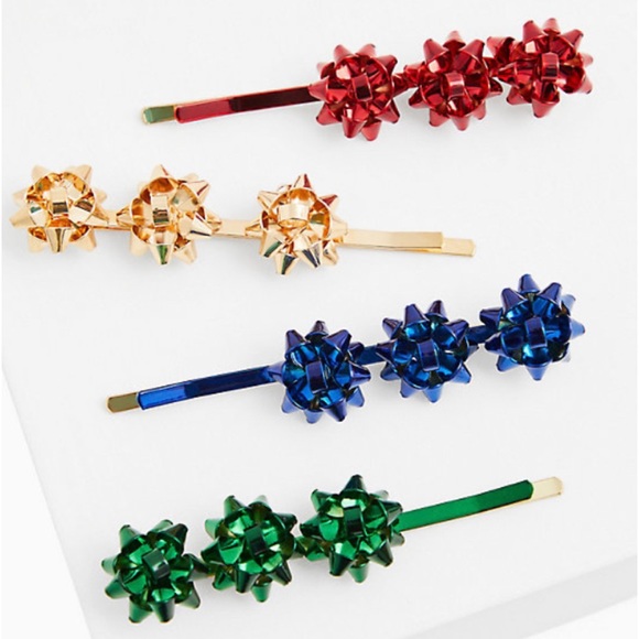 torrid Accessories - 🆕 Holiday Bow Multicolour Hair Clip Set Christmas